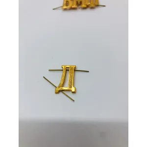 Буква "Д" на погоны мет. зол.