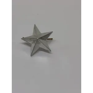 Звезда на погоны мет. 20 мм серебр.